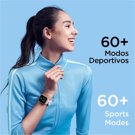 Smartwatch Amazfit Bip U Pro 1,43" GPS Bluetooth Schwarz Rosa 1,43" 2