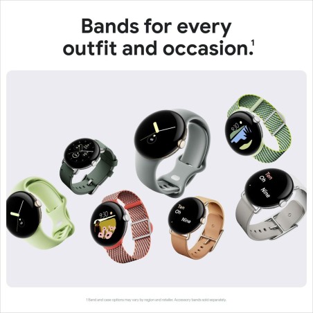 Smartwatch Google Grau Silberfarben 1,2" 1,6"