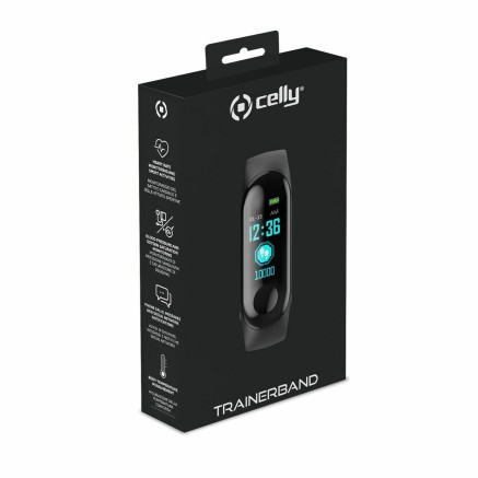Activity-Armband Celly TRAINERBANDBK Schwarz Bunt 0,96" 2