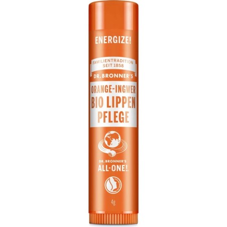 Bálsamo Labial Dr Bronner's Orange Ingwer 4 g