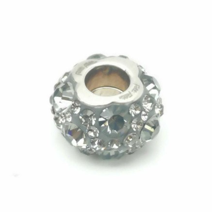 Perle de verre Femme Folli Follie 3P13F019A Gris 1 cm 2