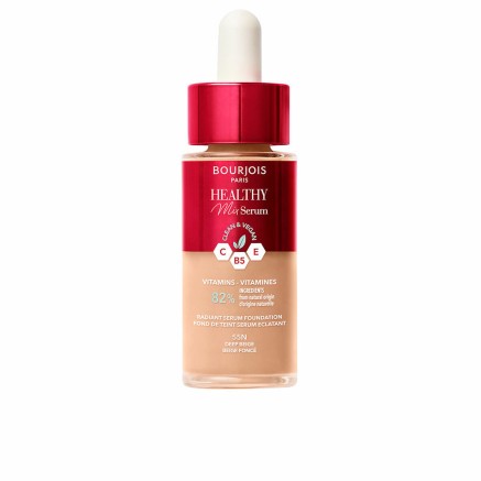 Base per Trucco Fluida Bourjois Healthy Mix Siero Nº 55N Deep beige 3