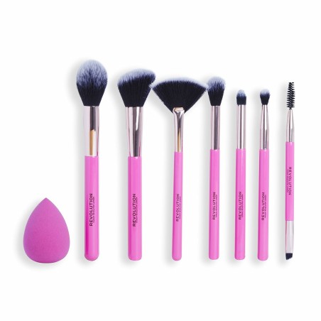 Make-up Borstel set Revolution Make Up The Brush Edit Roze 8 Onderdele