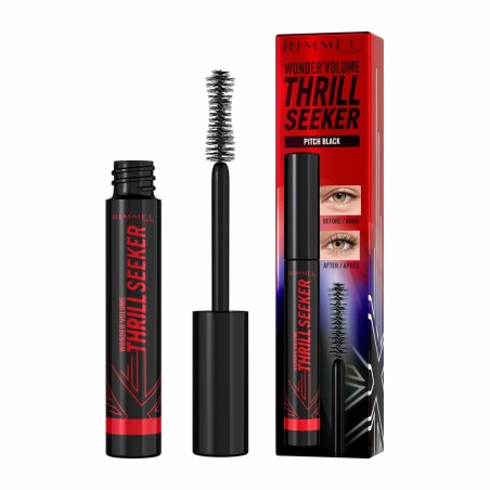 Mascara per Ciglia Rimmel London Volume Thrill Seeker Nº 004 Pitch Bl
