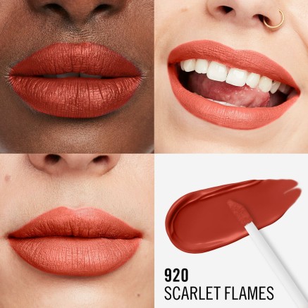 Vloeibare lippenstift Rimmel London Lasting Mega Matte Nº 920 Scarlet 2