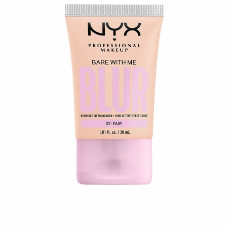 Base de Maquillaje Fluida NYX Bare With Me Blur Nº 02 Fair 30 ml