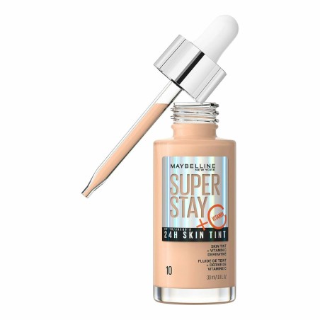 Vloeibare Foundation Maybelline Super Stay Skin Tint Vitamine C Nº 10