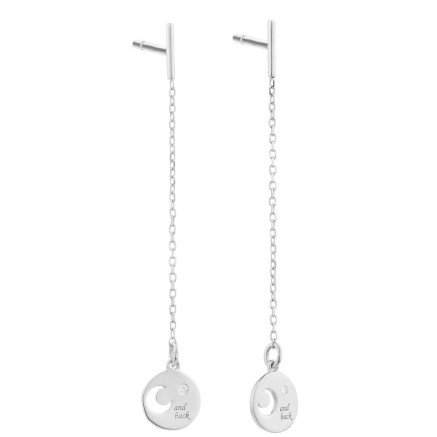 Orecchini Donna Secrecy E8244CDAWA900 Argento puro 4 cm