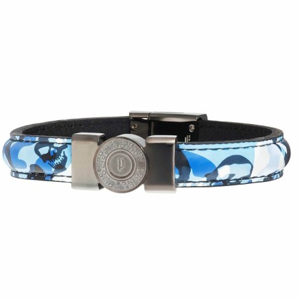 Bracciale Uomo Police PJ25556BLU.03-L Pelle 21 cm