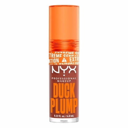 Brillo de Labios NYX Duck Plump Brown of applause 6,8 ml 2