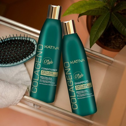 Après-shampoing revitalisant Kativa Anti-Age Collagène 550 ml 2