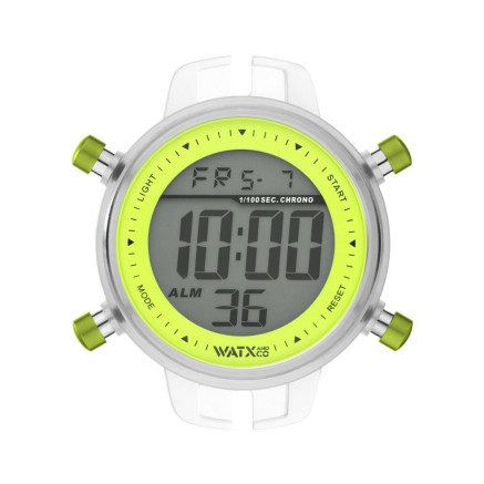 Horloge Uniseks Watx & Colors RWA1126 Geel (Ø 43 mm)