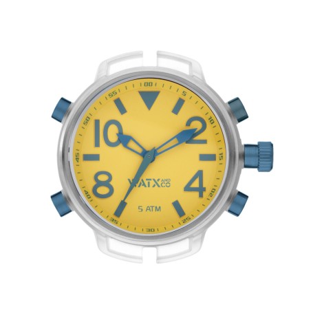 Orologio Unisex Watx & Colors RWA3747 Giallo (Ø 49 mm)
