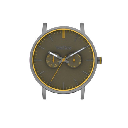 Orologio Unisex Watx & Colors WXCA2710 Verde Grigio (Ø 44 mm)
