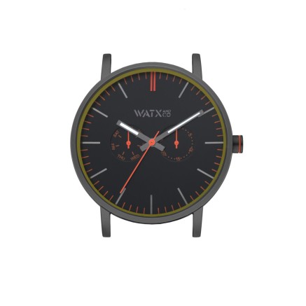 Horloge Uniseks Watx & Colors WXCA2713 Zwart (Ø 44 mm)