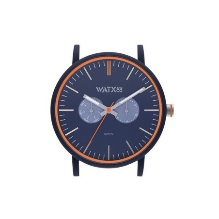 Horloge Uniseks Watx & Colors WXCA2715 Blauw (Ø 44 mm)