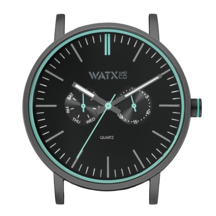 Horloge Uniseks Watx & Colors WXCA2718 Zwart (Ø 44 mm)