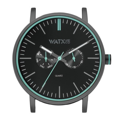 Horloge Uniseks Watx & Colors WXCA2718 Zwart (Ø 44 mm)