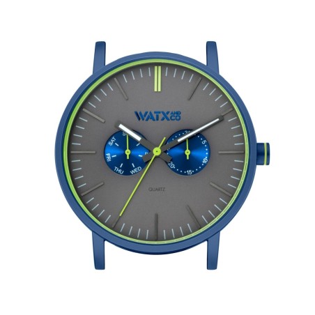Montre Unisexe Watx & Colors WXCA2726 Bleu Gris (Ø 44 mm)