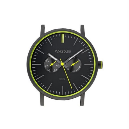 Horloge Uniseks Watx & Colors WXCA2729 Zwart (Ø 44 mm)
