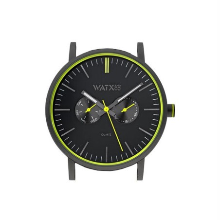 Orologio Unisex Watx & Colors WXCA2729 Nero (Ø 44 mm)