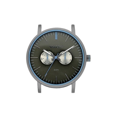 Orologio Unisex Watx & Colors WXCA2732 Verde Grigio (Ø 44 mm)