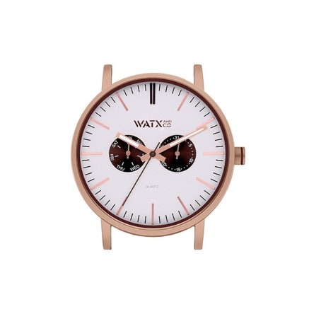 Reloj Unisex Watx & Colors WXCA2735 Gris Rosa Plateado (Ø 44 mm)