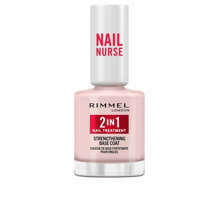 Grundierungsgel für Nägel Rimmel London Nail Nurse In 12 ml 2-in-1 S