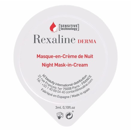 Mascarilla Hidratante de Noche Rexaline Derma 3 ml x 6 Piel Sensible 2