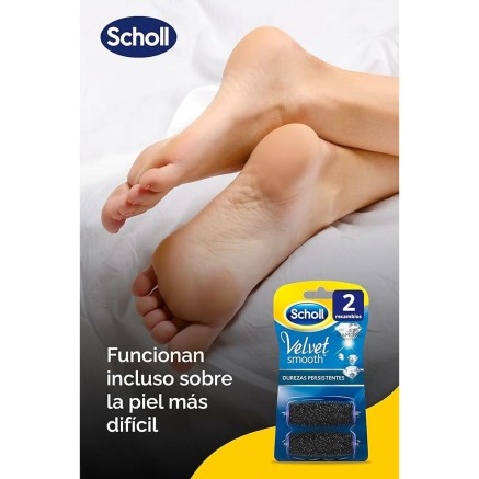 Voetscrub Scholl Velvet Smooth (2 Stuks) 2