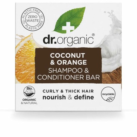 2-in-1 Shampoo en Conditioner Dr.Organic Coconut and Orange 75 g Solid