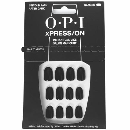 Uñas Postizas Opi Lincoln Park After Dark 30 piezas
