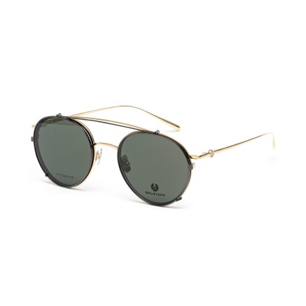 Brilmontuur + Zonnebril Belstaff JAGGED-CLIP-ON-DORADO Ø 53 mm Clip O