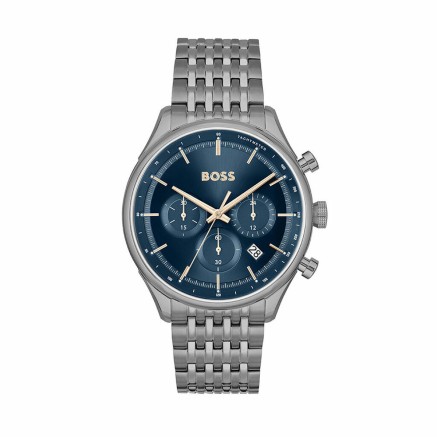 Orologio Unisex Hugo Boss 1514083 Blu Marino Grigio scuro (Ø 45 mm)