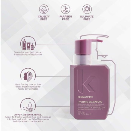 Maschera per Capelli Kevin Murphy HYDRATE-ME 200 ml 2