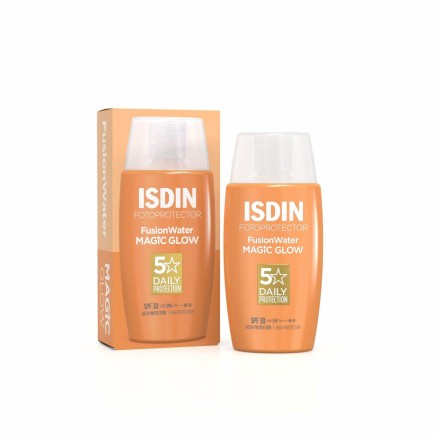 Sonnenschutzcreme für das Gesicht Isdin Fusion Water Magic Glow Spf 3