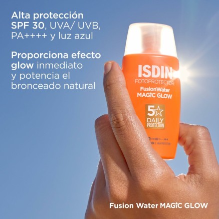 Protector Solar Facial Isdin Fusion Water Magic Glow Spf 30 50 ml 2