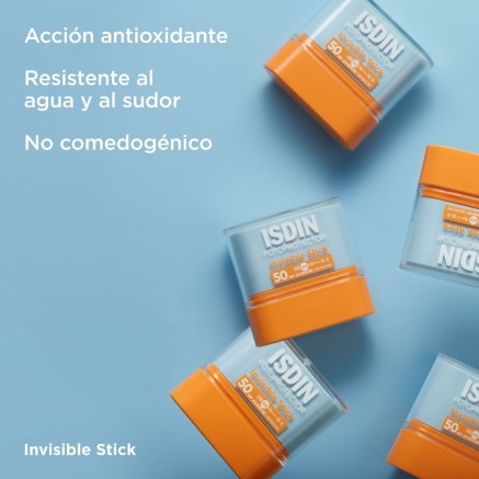 Protector solar en barra Isdin Invisible Stick Spf 50 10 g 2