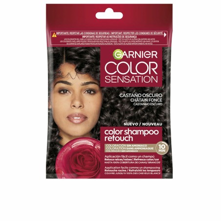 Shampoo Colorante Garnier COLOR SENSATION Castano Scuro Nº 3.0 Semipe