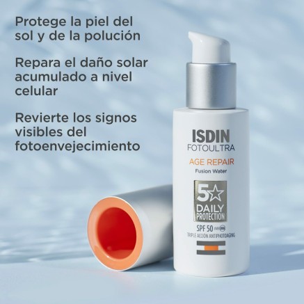 Sonnenschutzcreme für das Gesicht Isdin Fusion Water Magic Glow Spf 5 2