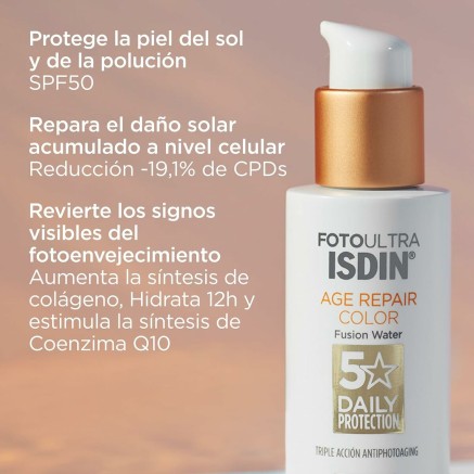 Protezione Solare Colorata Isdin Fusion Water Magic Repair Spf 50 50 m 2