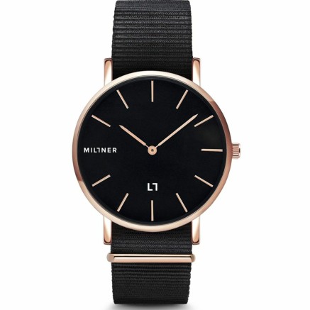 Orologio Donna Millner HALLFIELD-S-NEGRO-FABBRIC (Ø 36 mm)