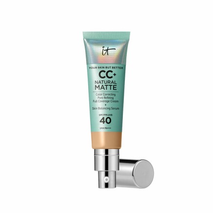 Crema Hidratante CC Cream It Cosmetics CC+ NATURAL MATTE Medium Tan Sp