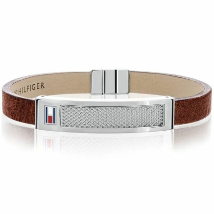 Bracciale Uomo Tommy Hilfiger 2701059 Pelle 24 cm