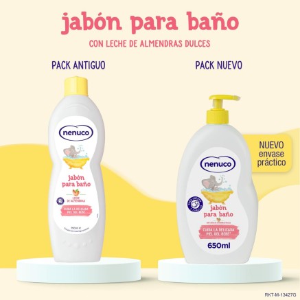 Hydraterende zeep Nenuco BAÑO HIDRATANTE 650 ml 2
