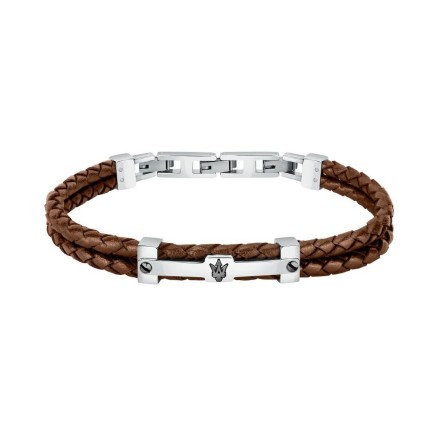 Men's Bracelet Maserati JM422AVE12 Leather 22 cm