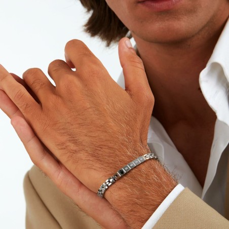 Bracciale Uomo Maserati JM423ATY19 Acciaio inossidabile 21,5 cm