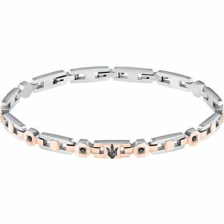 Bracelet Homme Maserati Acier inoxydable 21,5 cm Argenté