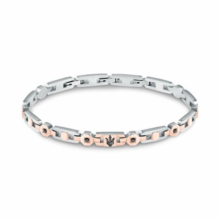 Bracelet Homme Maserati Acier inoxydable 21,5 cm Argenté
