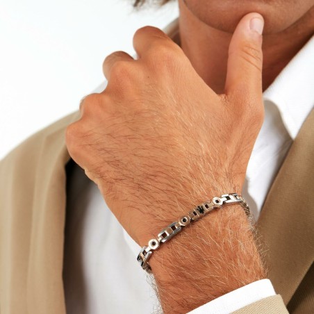 Bracciale Uomo Maserati Acciaio inossidabile 21,5 cm Argentato